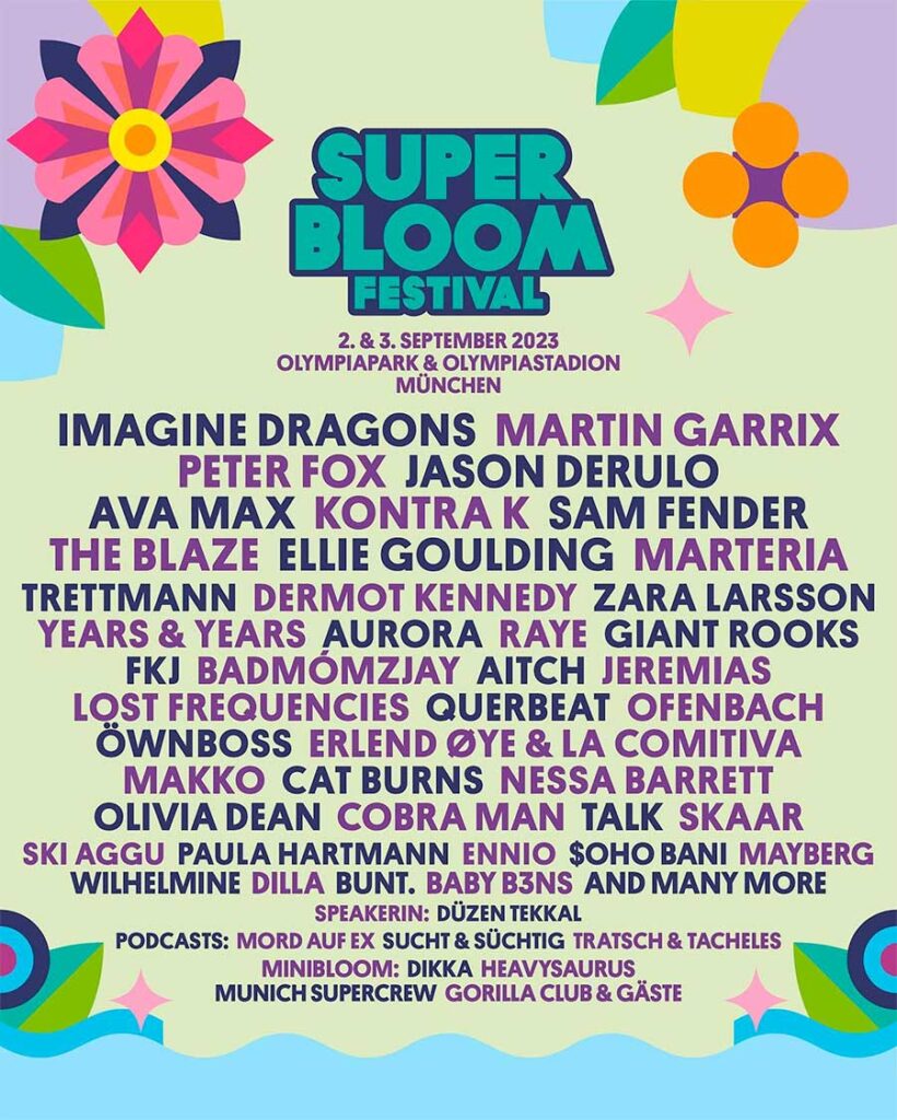 Superbloom Festival Germany 2023 poster