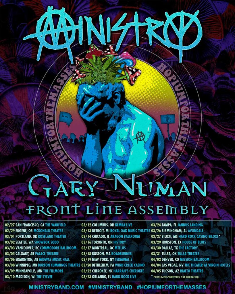 Ministry 2024 Spring Tour USA poster