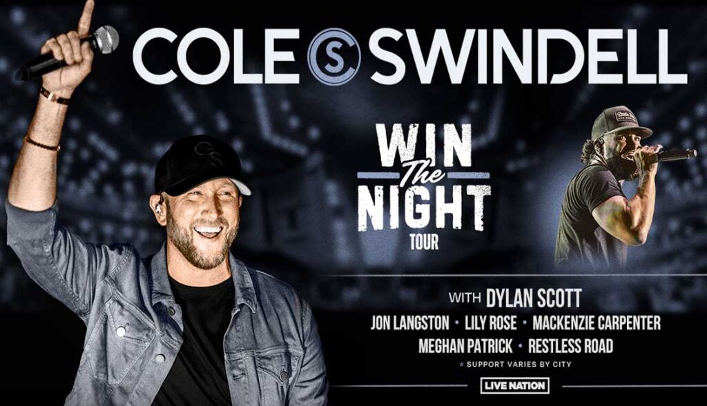 Cole Swindell announces Win The Night Tour 2024