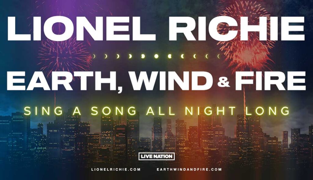 Lionel Richie and Earth Wind & Fire 2024 US tour