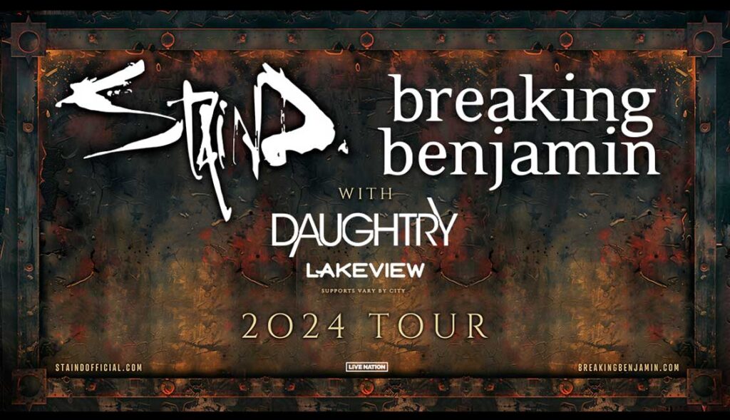 Staind and Breaking Benjamin announce co-headline USA tour 2024