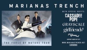 Marianas Trench announce 2024 Force of Nature Tour