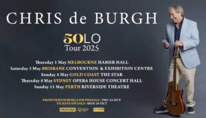 Chris de Burgh announces 50LO Tour Australia 2025