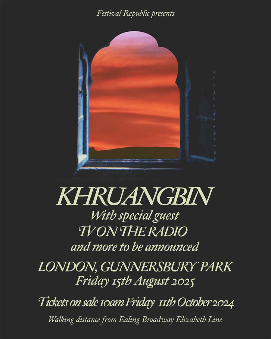 Khruangbin announces Gunnersbury Park UK 2025 date poster