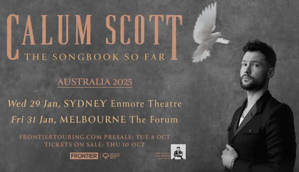 Calum Scott announces The Songbook So Far Australian tour 2025