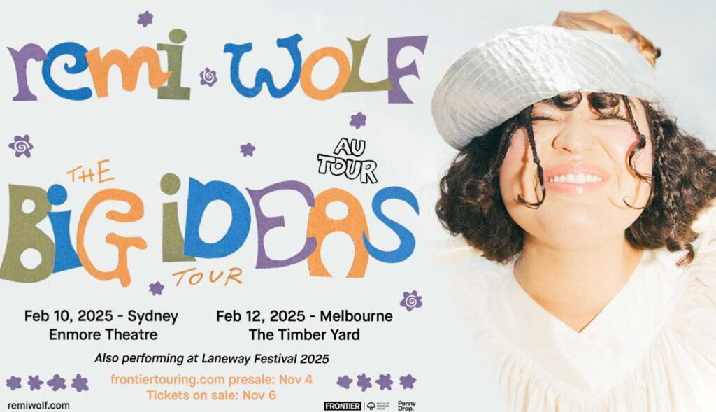 Remi Wolf announces The Big Ideas Tour 2025 Australia