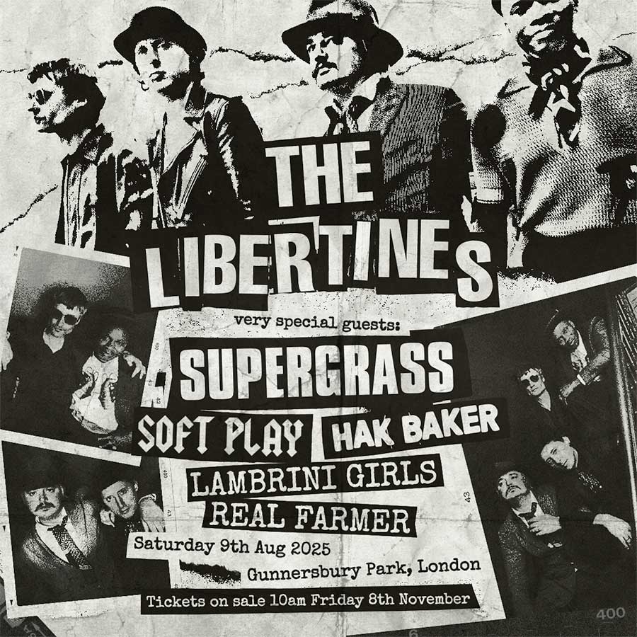 The Libertines play Gunnersbury Park London 2025 poster