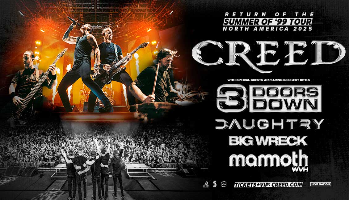 Creed announce Return of The Summer 99 North America Tour