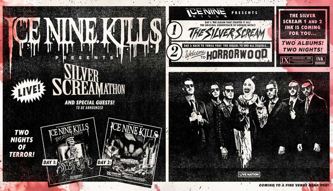 Ice Nine Kills announce The Silver Scream 2025 Tour