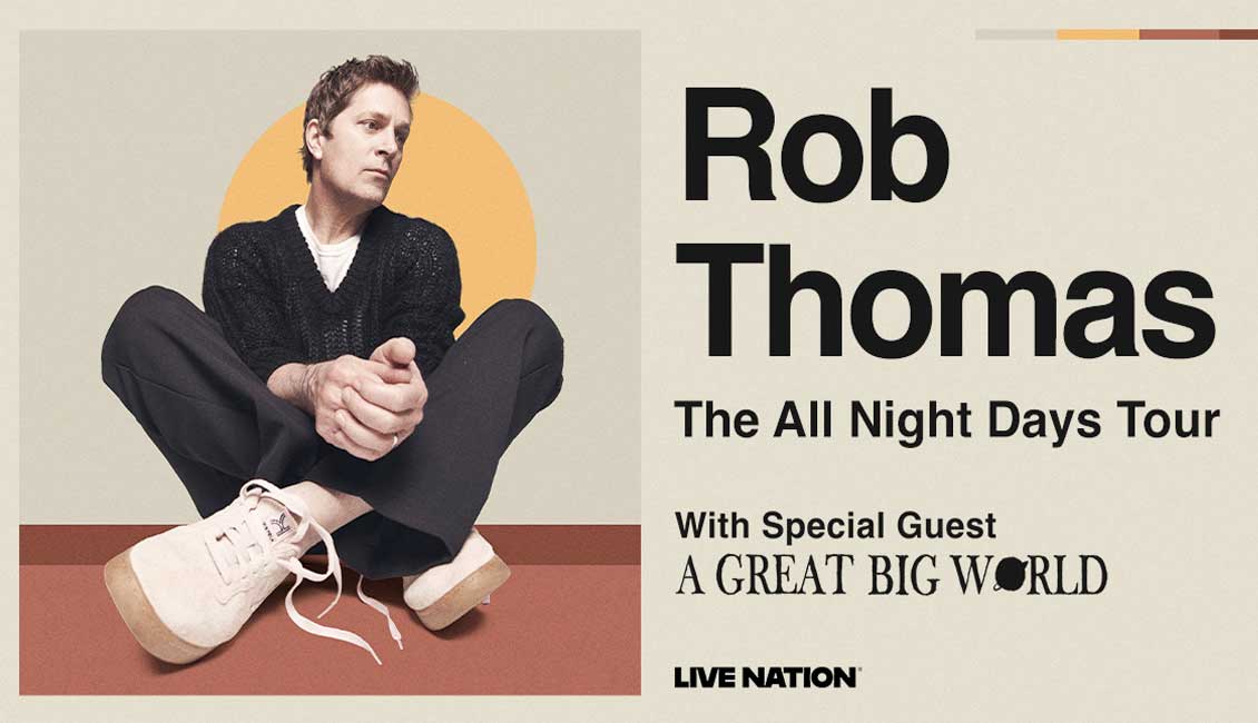 Rob Thomas announces The All Night Days Tour 2025