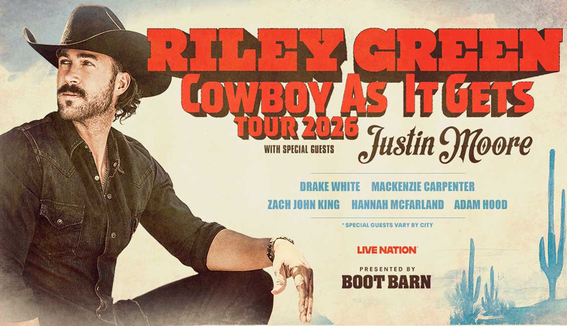 Riley Green announces Cowboy As It Gets Tour 2026