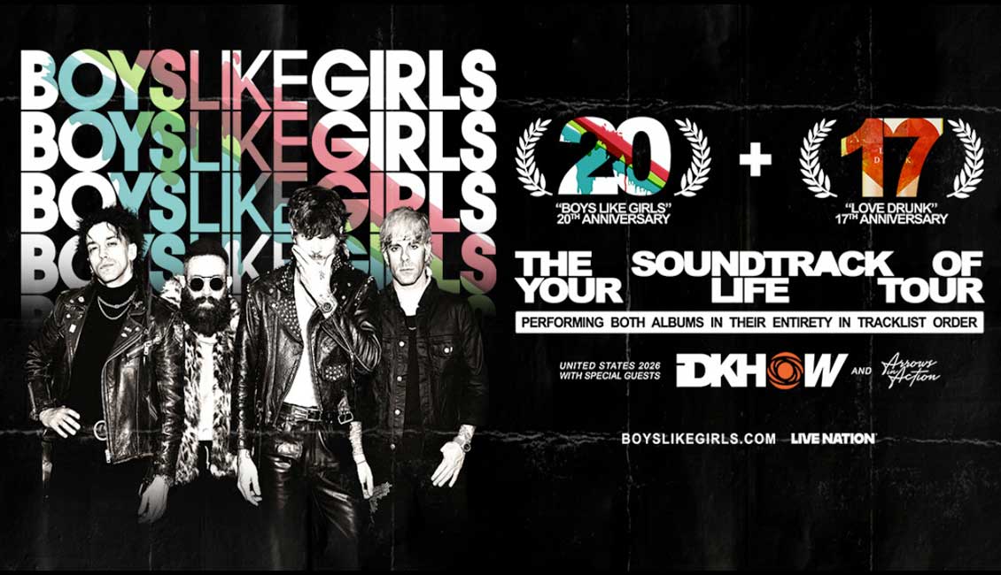 Boys Like Girls announce The Soundtrack of your Life tour 2026