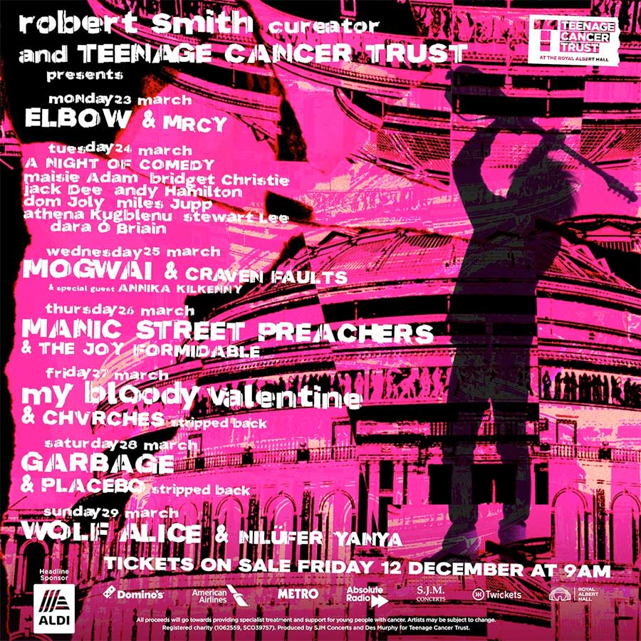 UK Teenage Cancer Trust 2026 poster