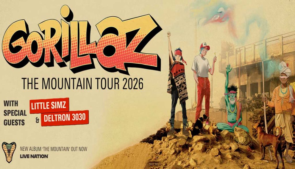 Gorillaz announce The Mountain Tour USA 2026