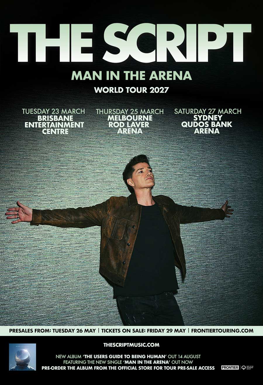 The Script Australia Tour 2026 poster